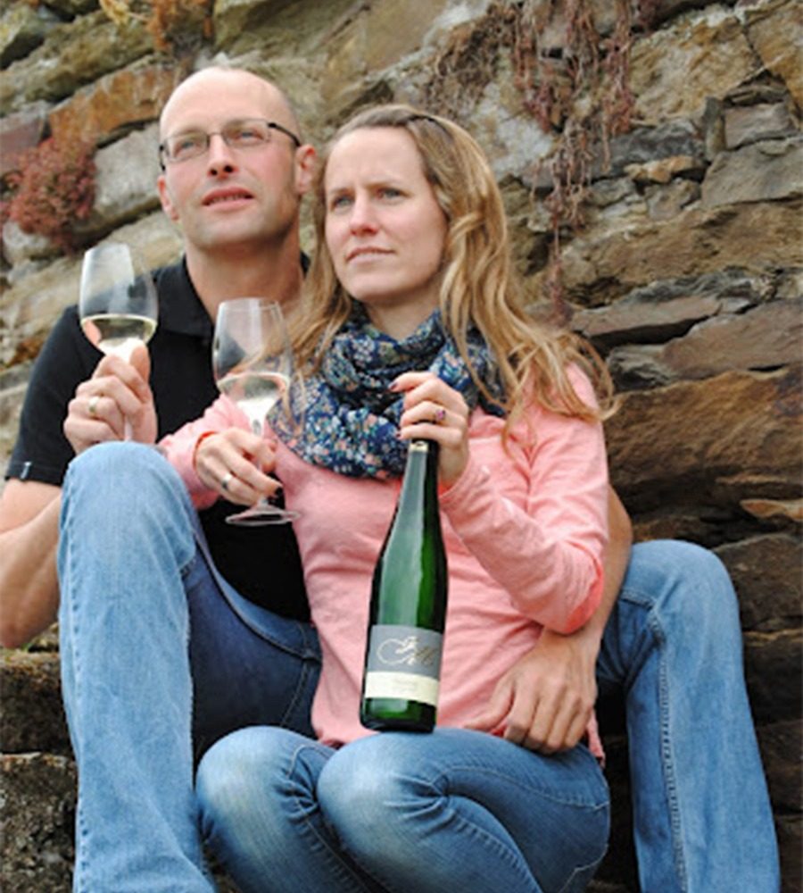 Winzer Johannes Müller und seine Frau